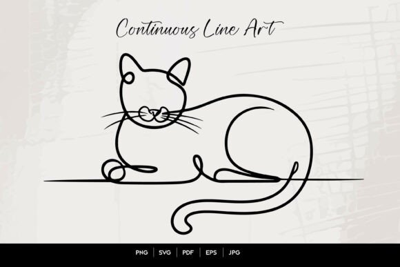 Download Cat Line Art Drawing - Cat line art Collection