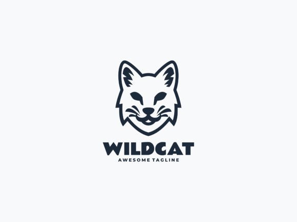 Download Wild Cat Line Art Logo - Cat line art Collection